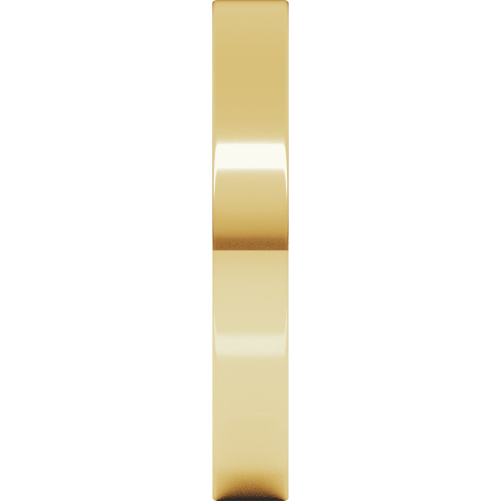 14K Yellow Gold 3 mm Flat Band Size 4