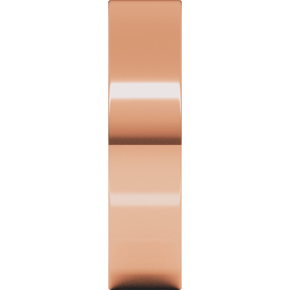 14K Rose 5 mm Flat Band Size 9