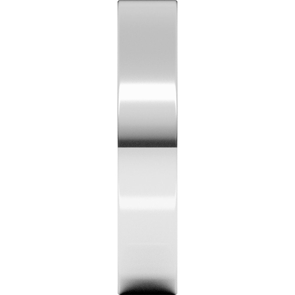 Sterling Silver 4 mm Flat Band Size 10