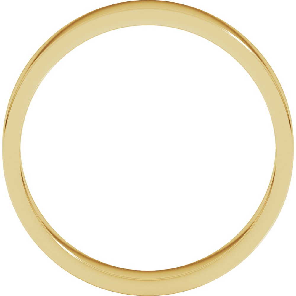 10K Yellow Gold 4 mm Flat Band Size 4.5