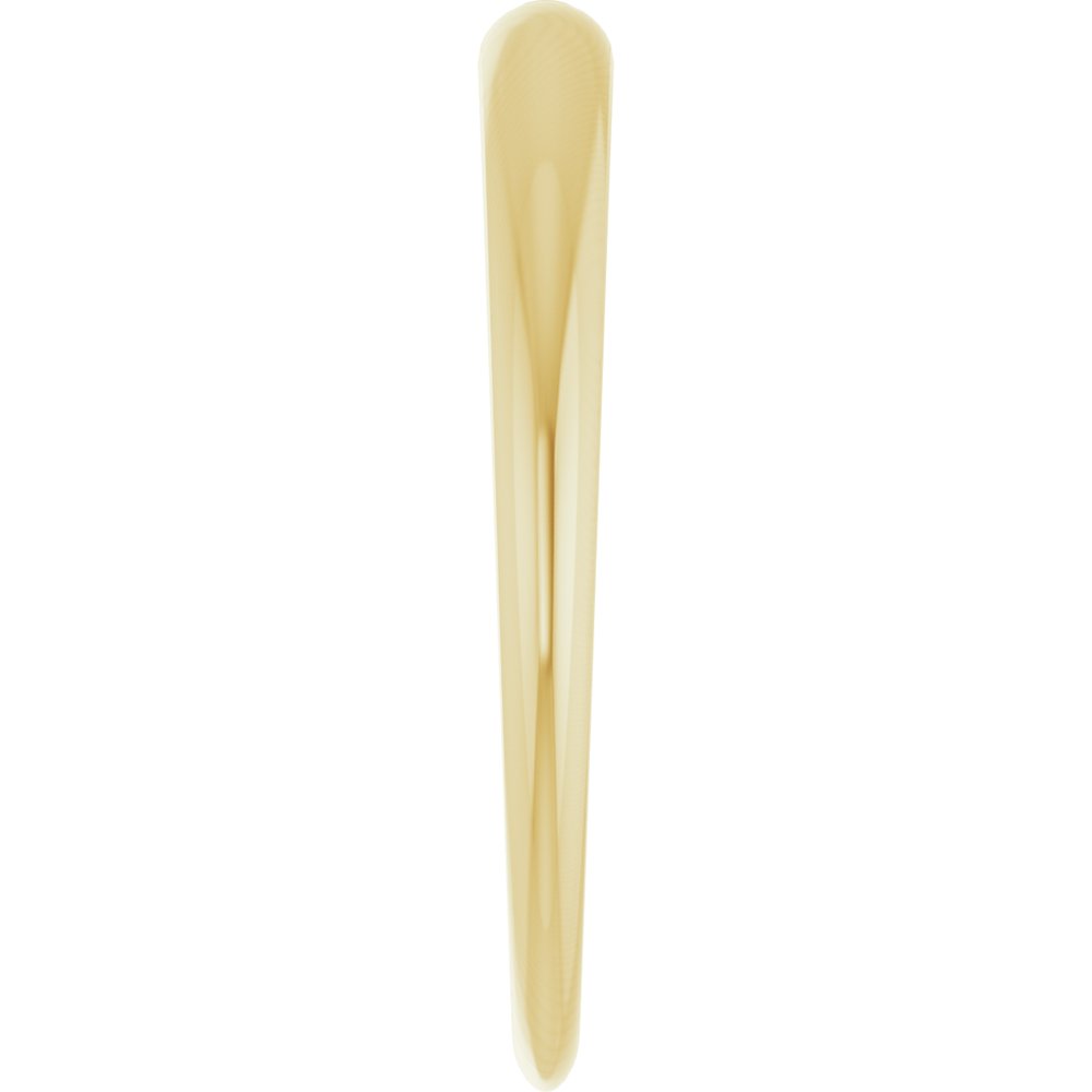 14K Yellow Gold 2.5 mm Tapered Half Round Band Size 7