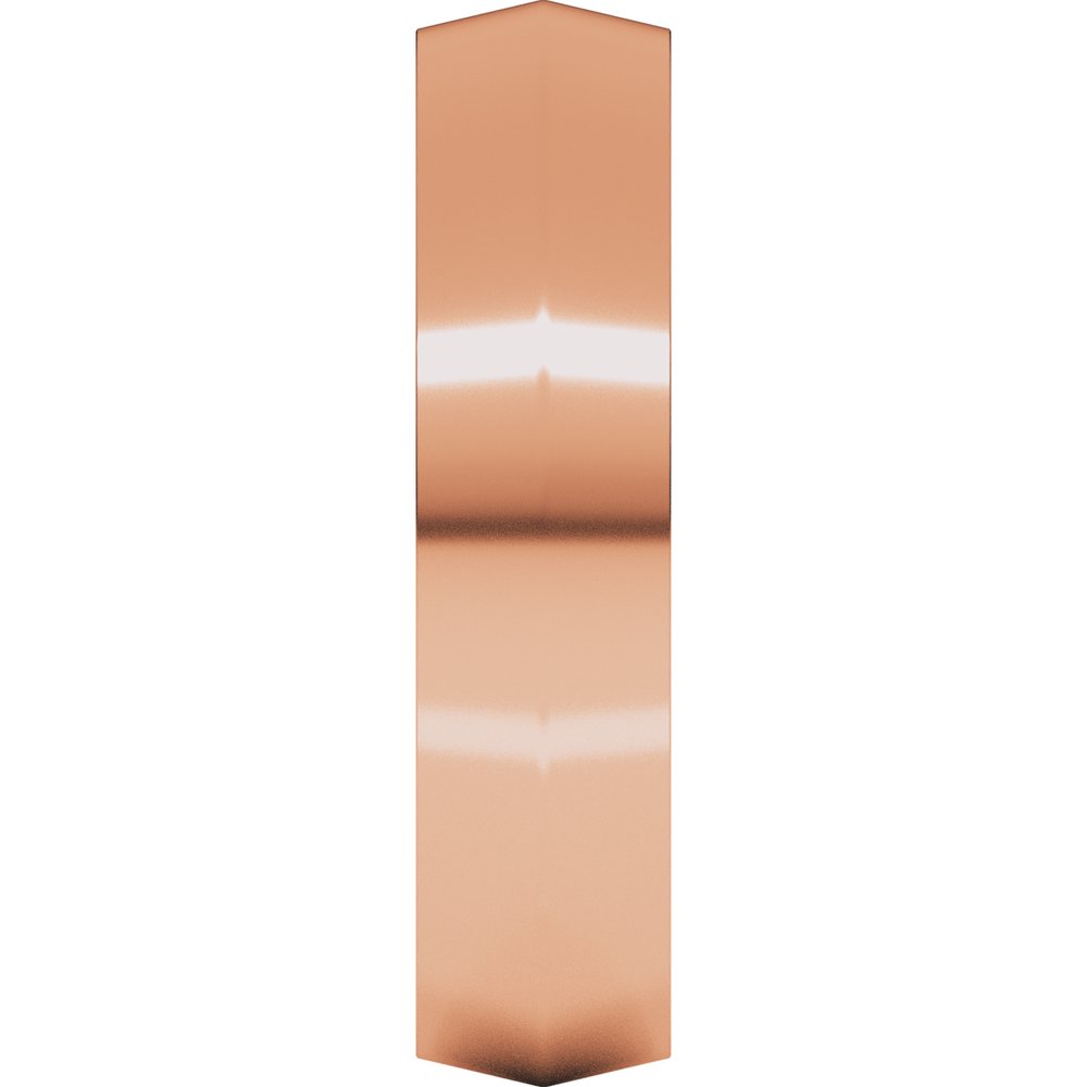 10K Rose 4 mm Knife Edge Comfort Fit Band Size 10