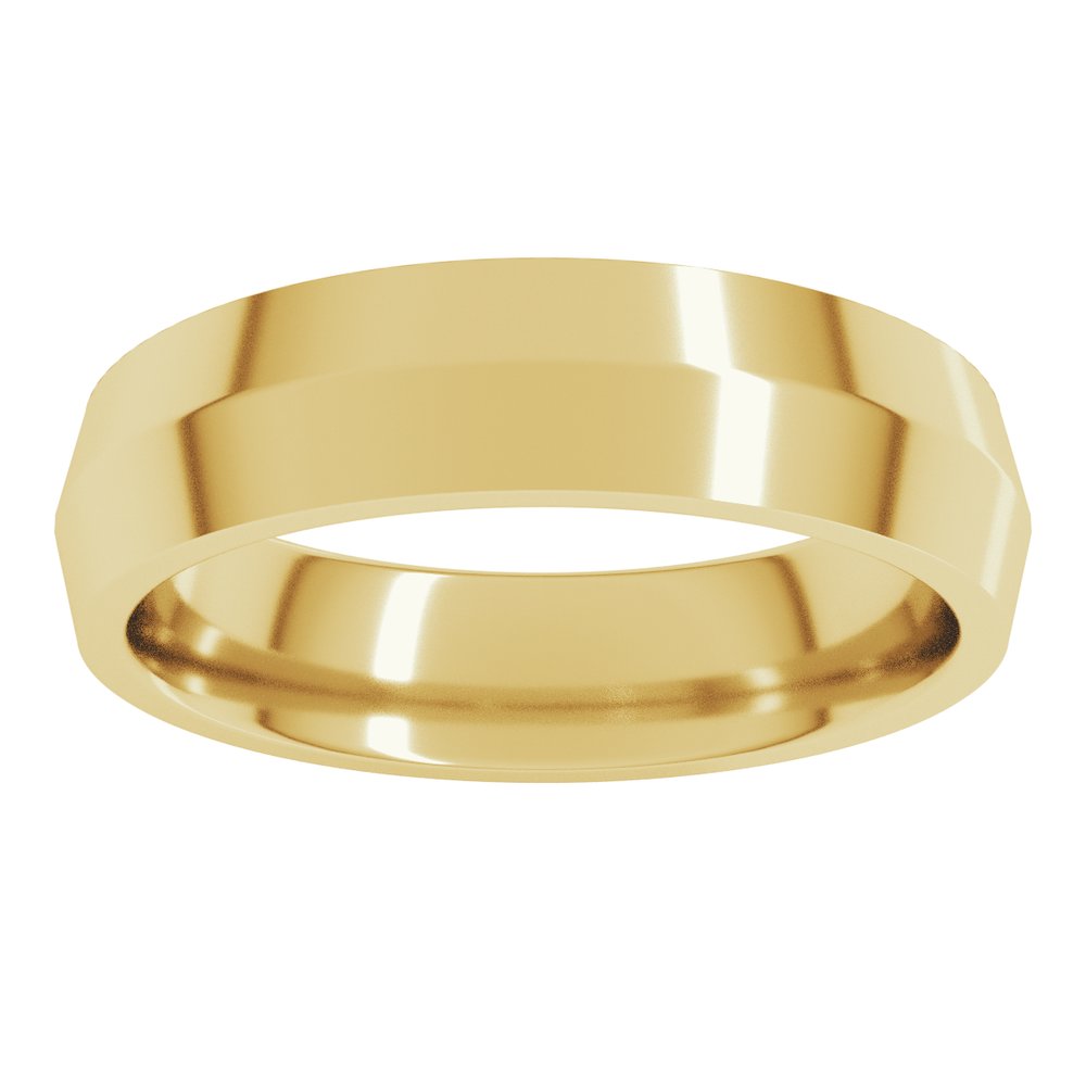 10K Yellow Gold 5 mm Comfort-Fit Knife Band Size 10.5