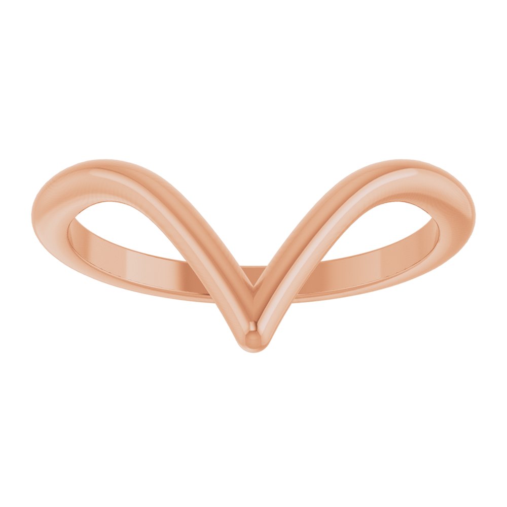 14K Rose Gold Contour Band