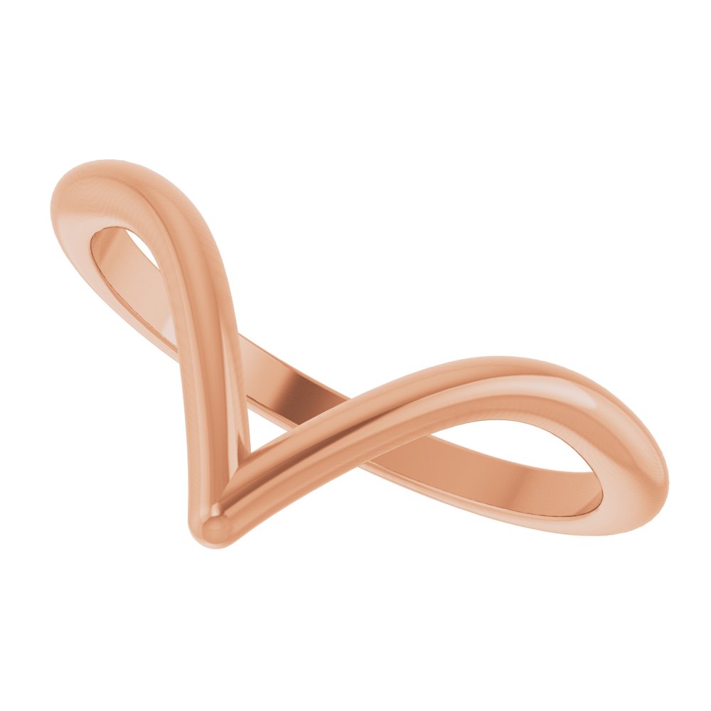 14K Rose Gold Contour Band