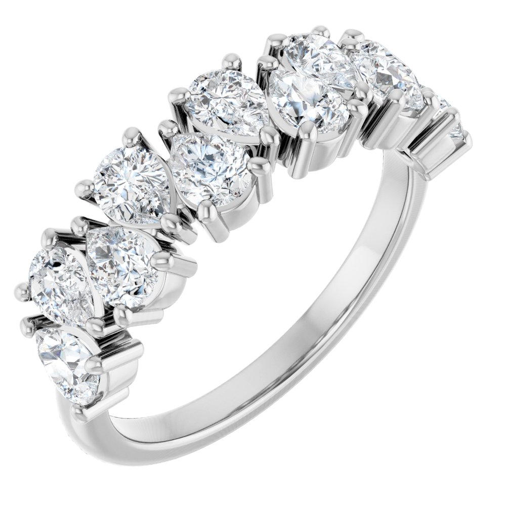 14K White Gold 1 1/2 CTW Lab-Grown Diamond Anniversary Band