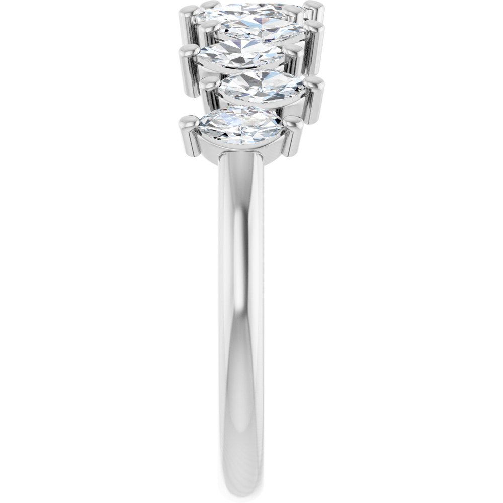 14K White Gold 3/4 CTW Lab-Grown Diamond Anniversary Band