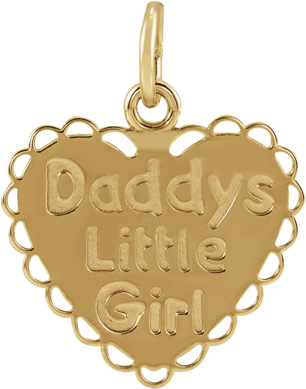 14K Yellow "Daddy's Little Girl" Pendant