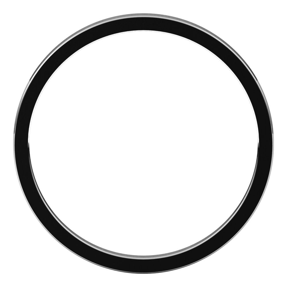 14K White Gold 1.5 mm Flat Band Size 4