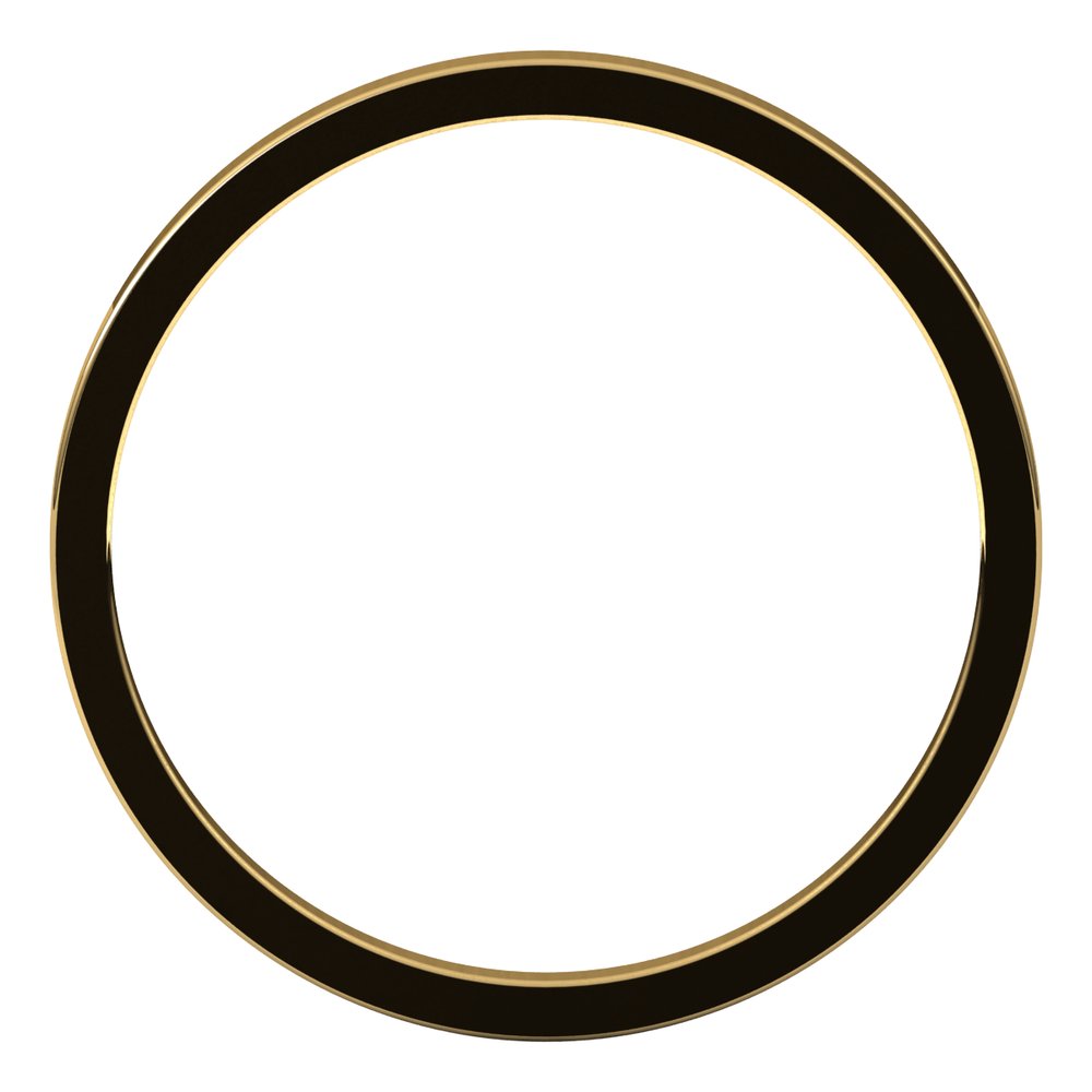 10K Yellow 1.5 mm Flat Band