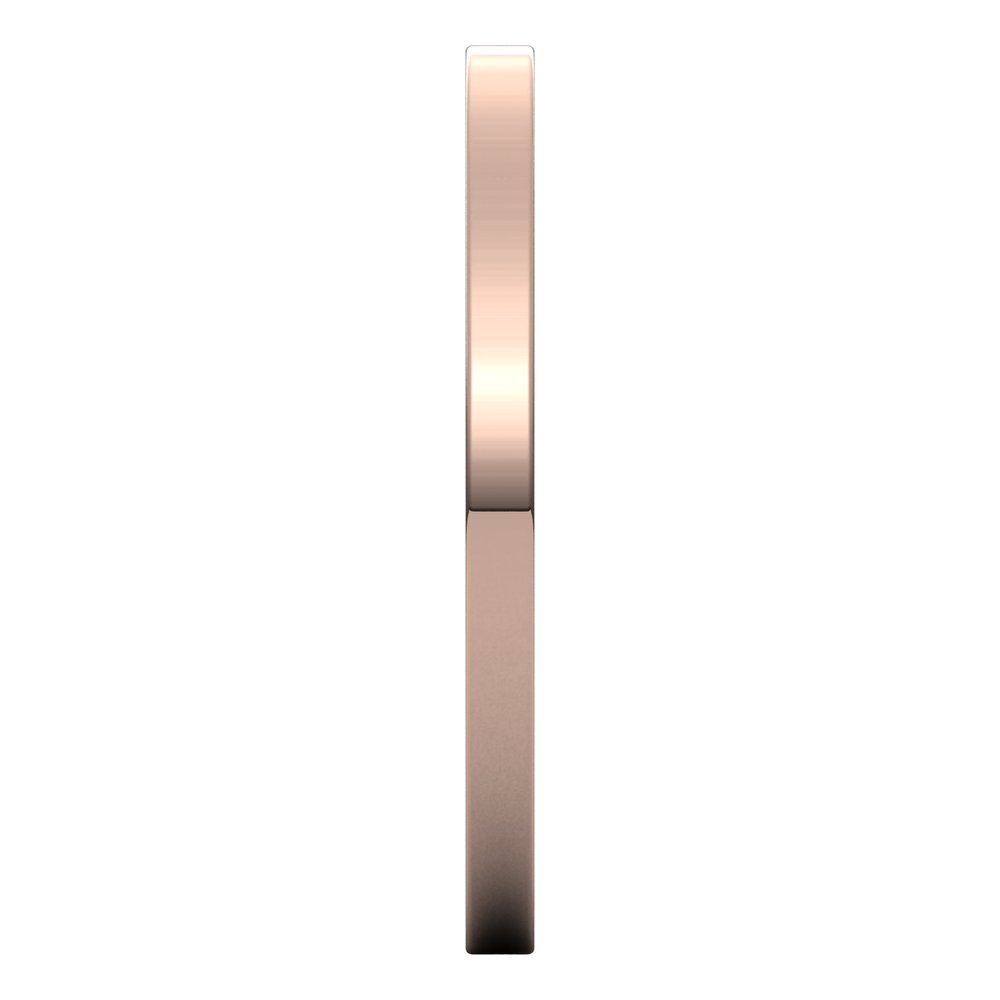 14K Rose 1.5 mm Flat Band