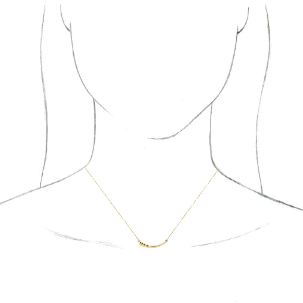 14K Yellow Horn 16-18" Necklace