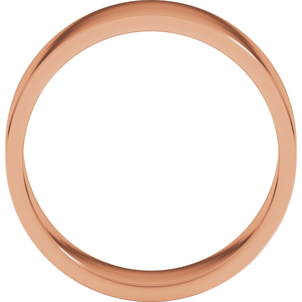 14K Rose Gold 7 mm Flat Band Size 11