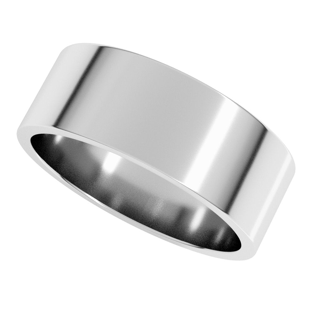Palladium 7 mm Flat Band Size 6