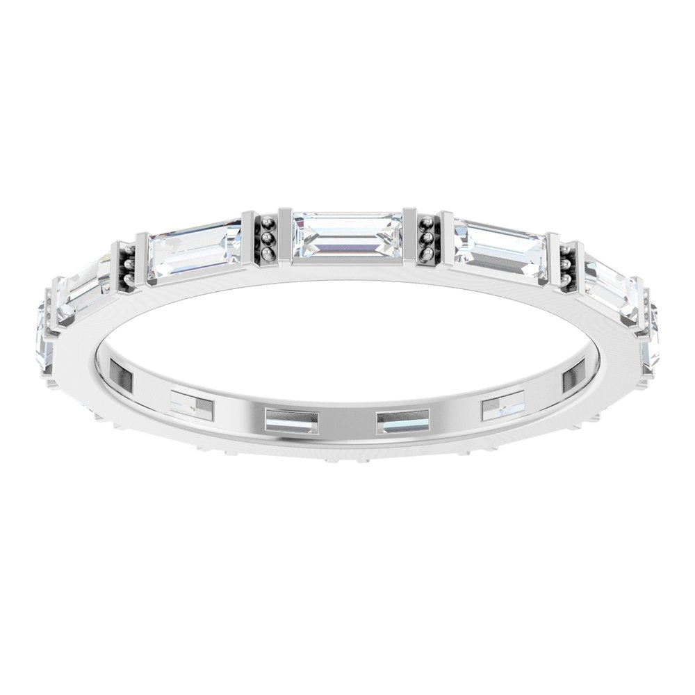 14K White 5/8 CTW Lab-Grown Diamond Eternity Band Size 7