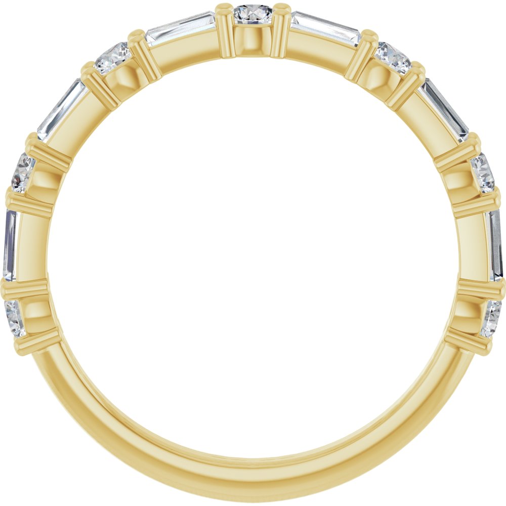14K Yellow 3/4 CTW Natural Diamond Anniversary Band