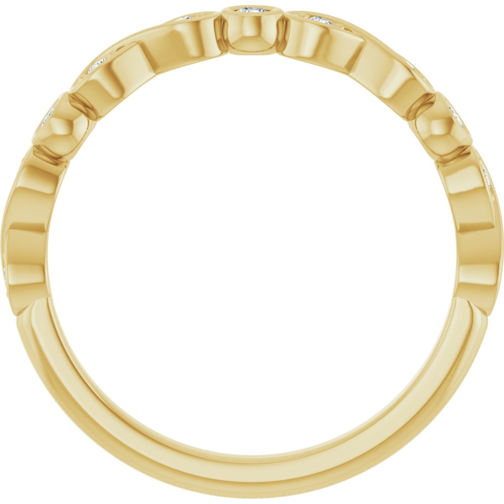 14K Yellow 1/8 CTW Lab-Grown Diamond Anniversary Band