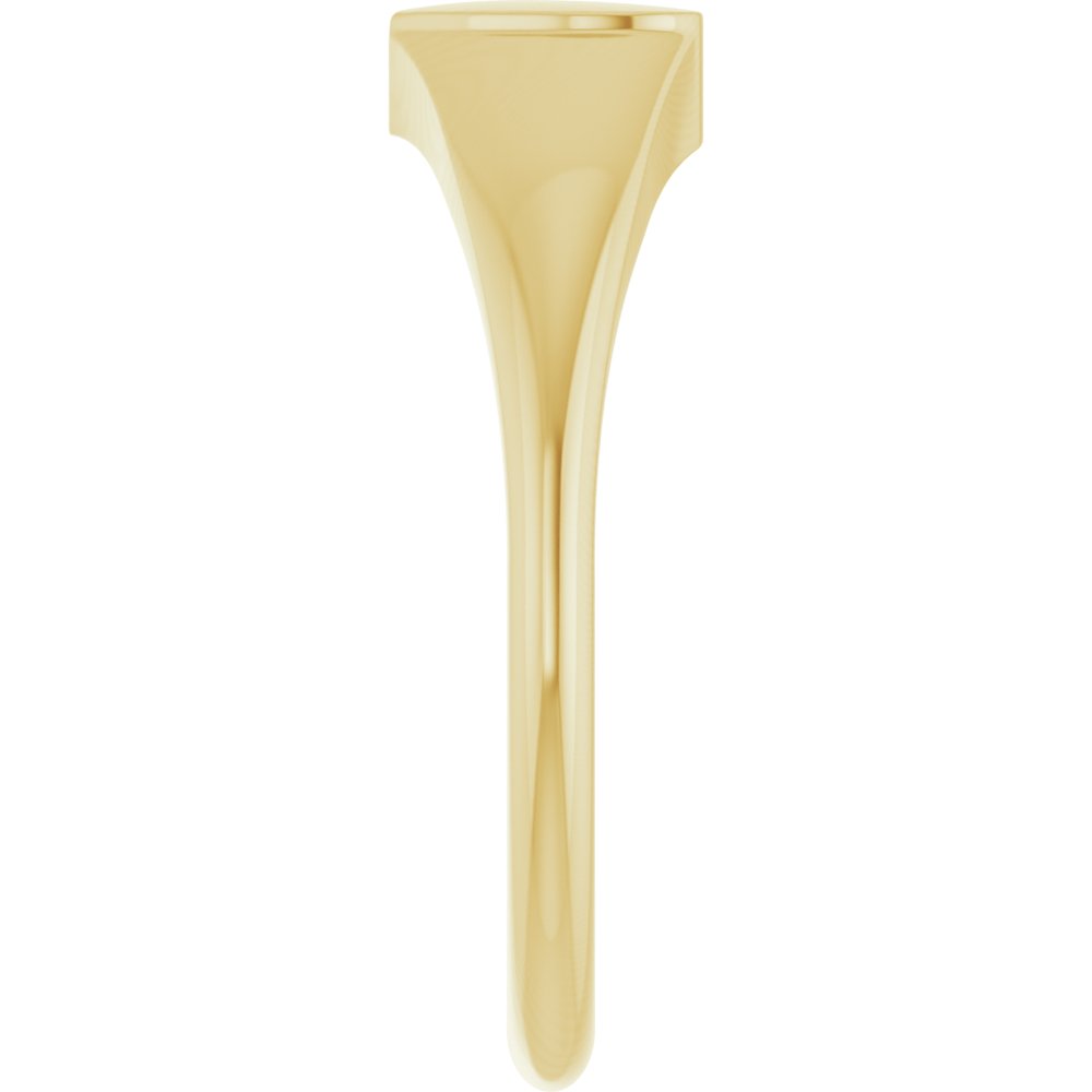 14K Yellow Gold Heart Signet Ring