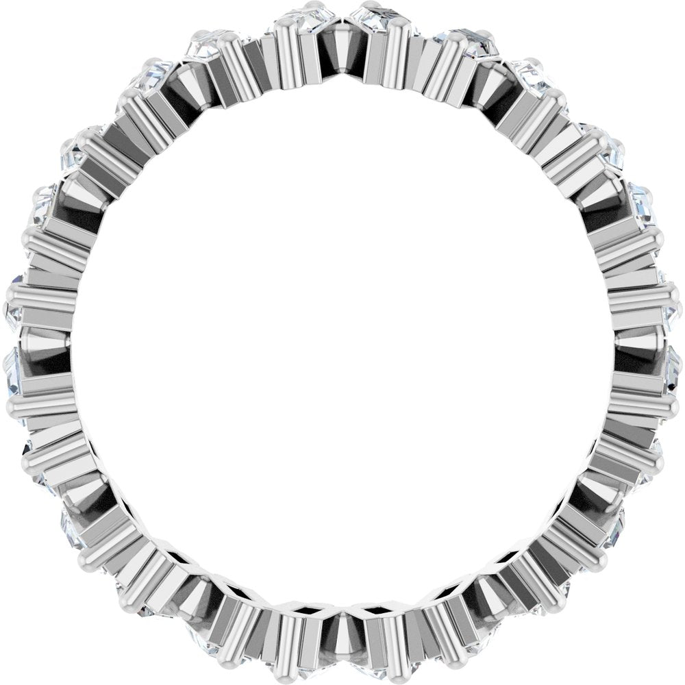 14K White 1 1/2 CTW Lab-Grown Diamond Eternity Band Size 7