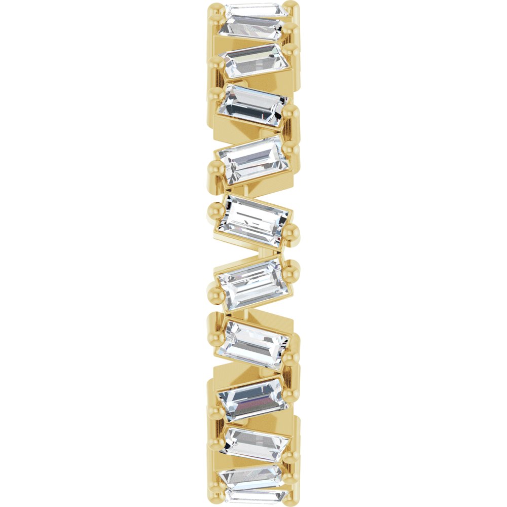 14K Yellow 1 1/2 CTW Lab-Grown Diamond Eternity Band Size 7