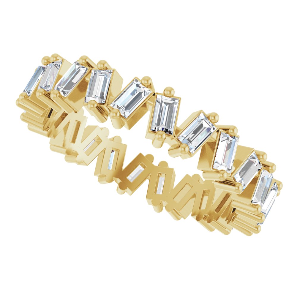 14K Yellow 1 1/2 CTW Lab-Grown Diamond Eternity Band Size 7