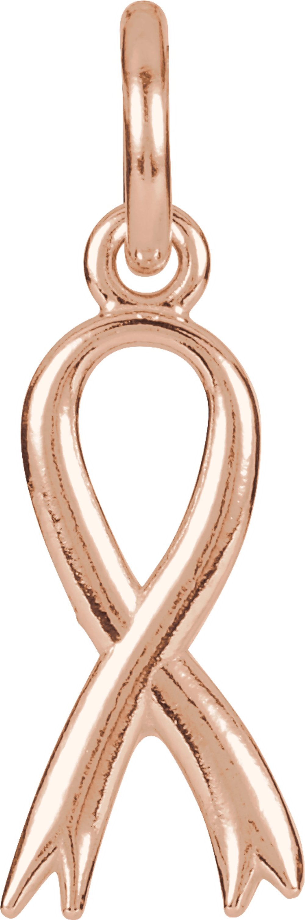 14K Rose Gold Posh Mommy® Breast Cancer Awareness Charm/Pendant