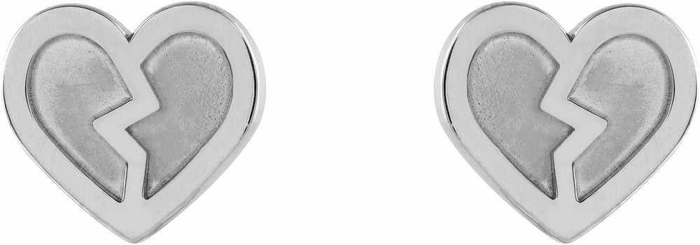 Sterling Silver Tiny Heart Earrings