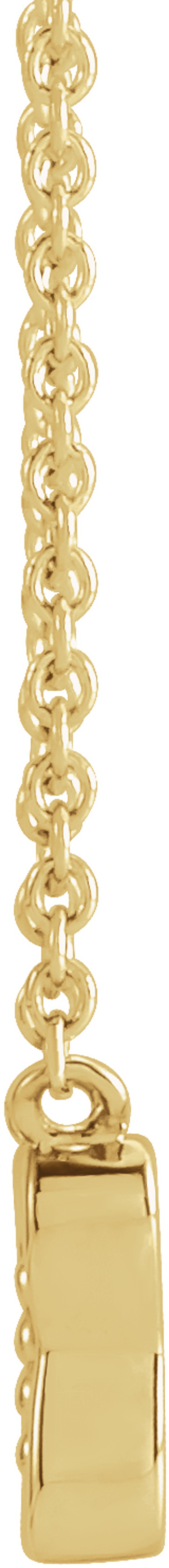 14K Yellow Gold .025 CTW Natural Diamond Butterfly 18" Necklace