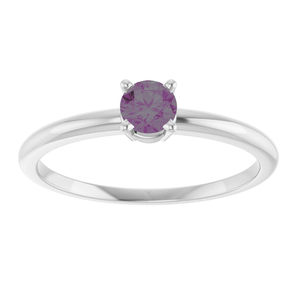 Sterling Silver Imitation Alexandrite Ring