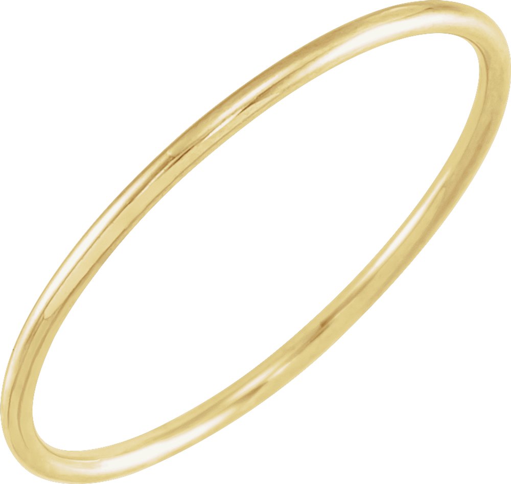 14K Yellow Gold Stackable Ring Size 6