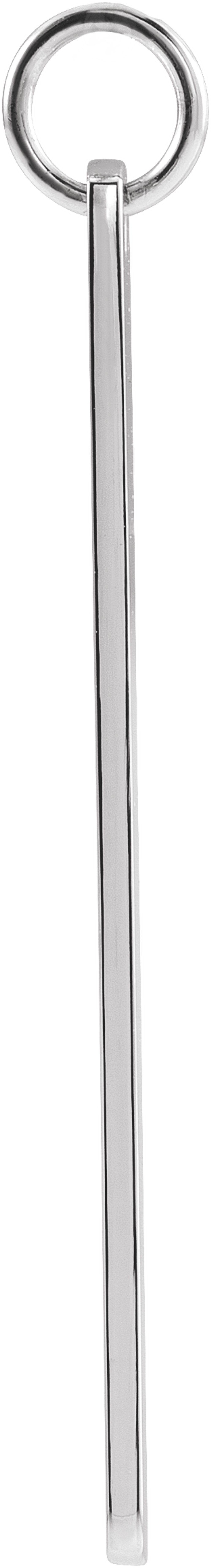Sterling Silver Rectangle Bar Pendant