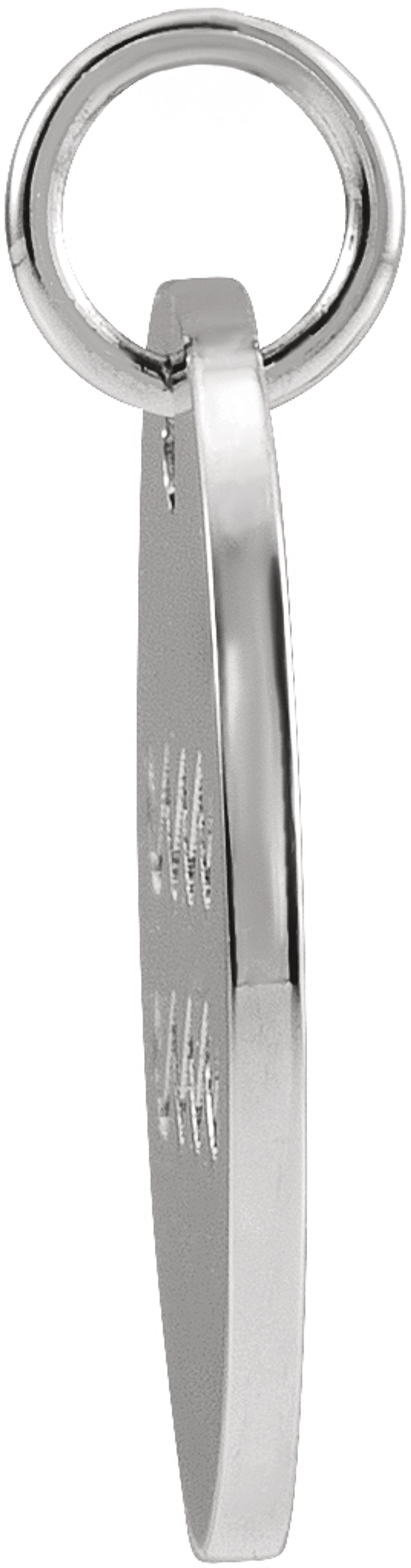 Sterling Silver 16.5 mm Aquarius Zodiac Disc Charm/Pendant