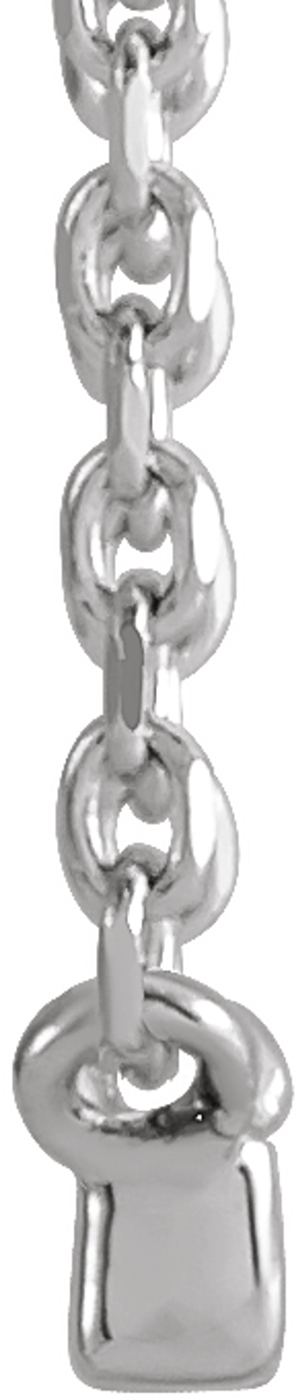 14K White .07 CTW Natural Diamond French-Set Bar 18" Necklace