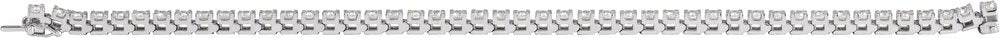 14K White Gold 5 CTW Lab-Grown Diamond Line 7 1/4" Bracelet