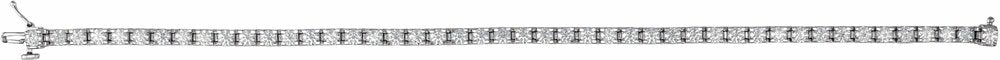 14K White Gold 5 CTW Lab-Grown Diamond Line 7 1/4" Bracelet