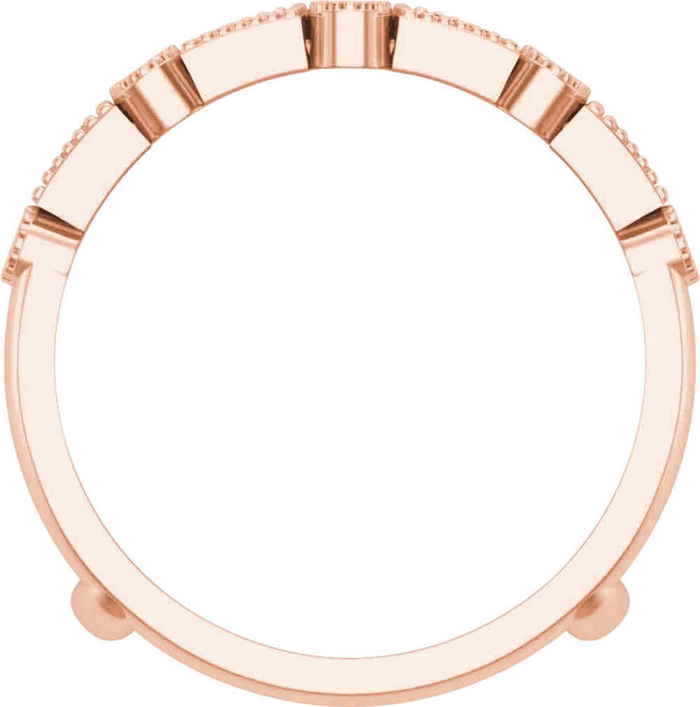 14K Rose Gold 1/2 CTW Natural Diamond Ring Guard