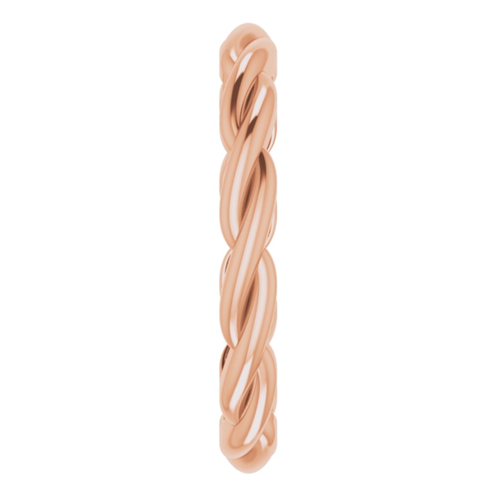 14K Rose Gold Woven-Design Band