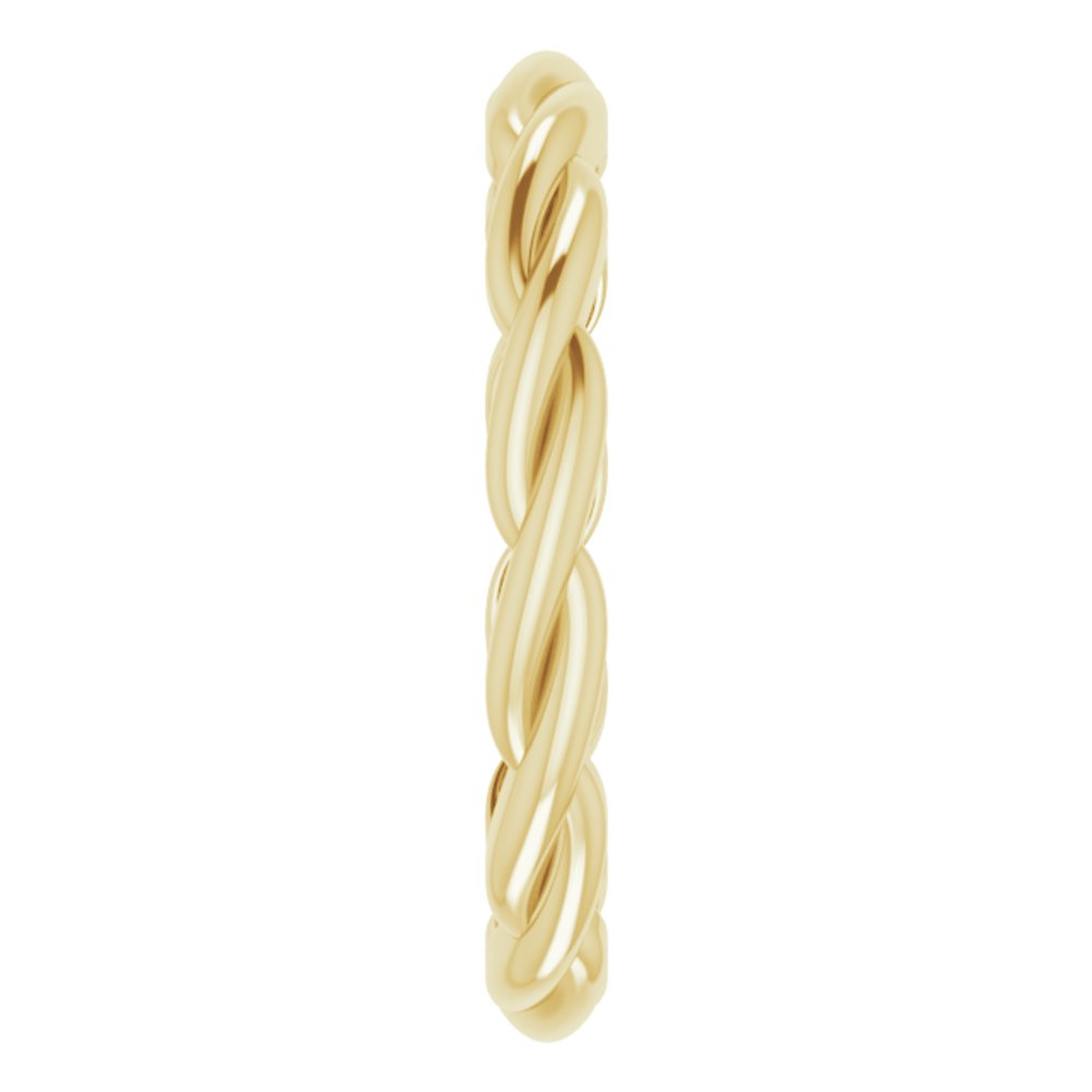14K Yellow Gold Woven-Design Band Size 6.5