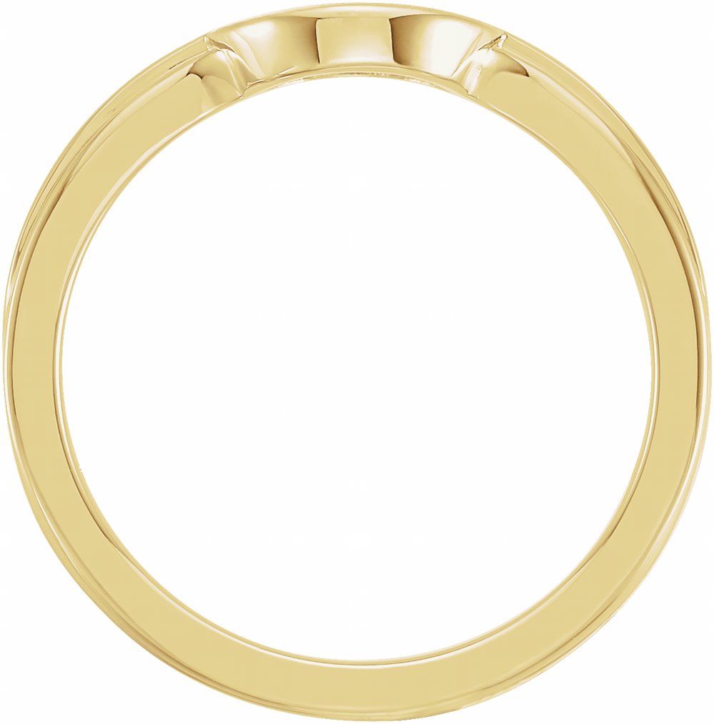 14K Yellow 10x9 mm Oval Signet Ring