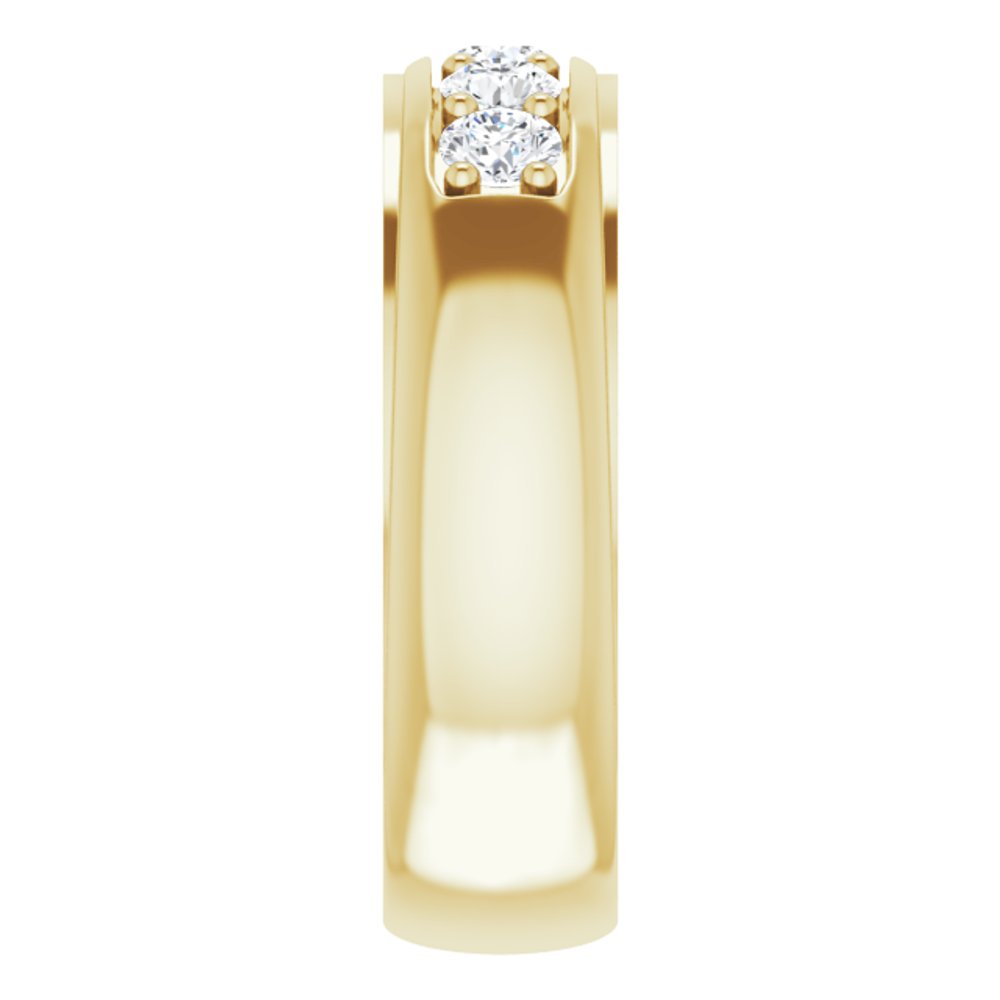 14K Yellow Gold 3/4 CTW Lab-Grown Diamond Band