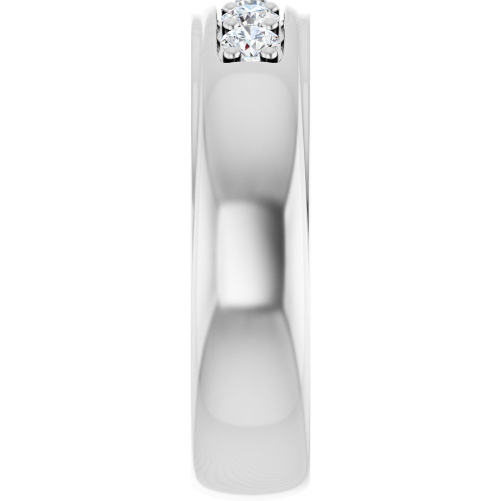 14K White Gold 1/2 CTW Lab-Grown Diamond Band