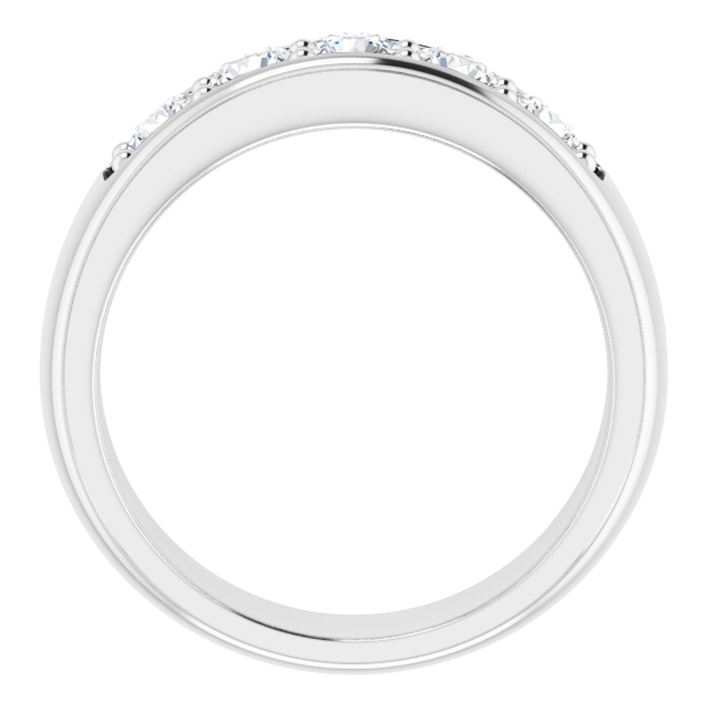 14K White Gold 1 1/4 CTW Lab-Grown Diamond Band