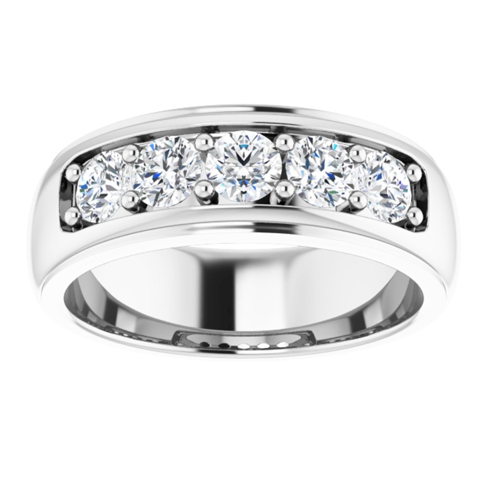 14K White Gold 1 1/4 CTW Lab-Grown Diamond Band