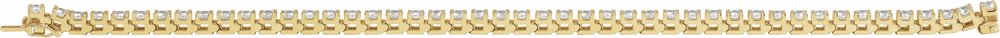 14K Yellow Gold 5 CTW Lab-Grown Diamond Line 7 1/4" Bracelet