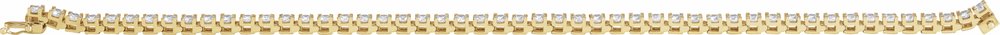 14K Yellow Gold 4 CTW Lab-Grown Diamond Line 7 1/4" Bracelet
