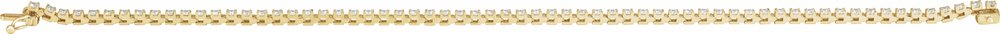 14K Yellow Gold 2 CTW Natural Diamond Line 7 1/4" Bracelet