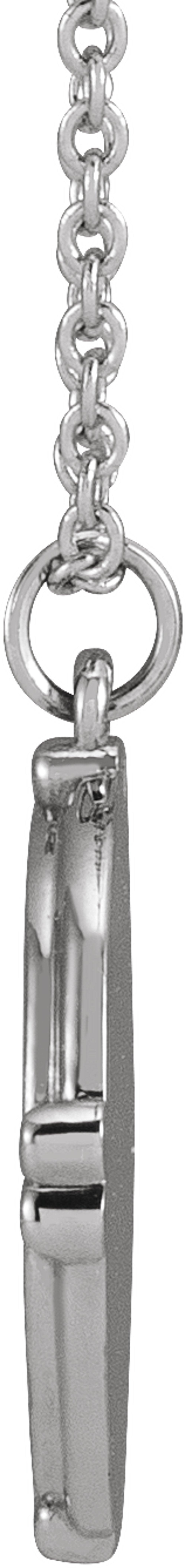 Sterling Silver Butterfly Medallion 16-18" Necklace