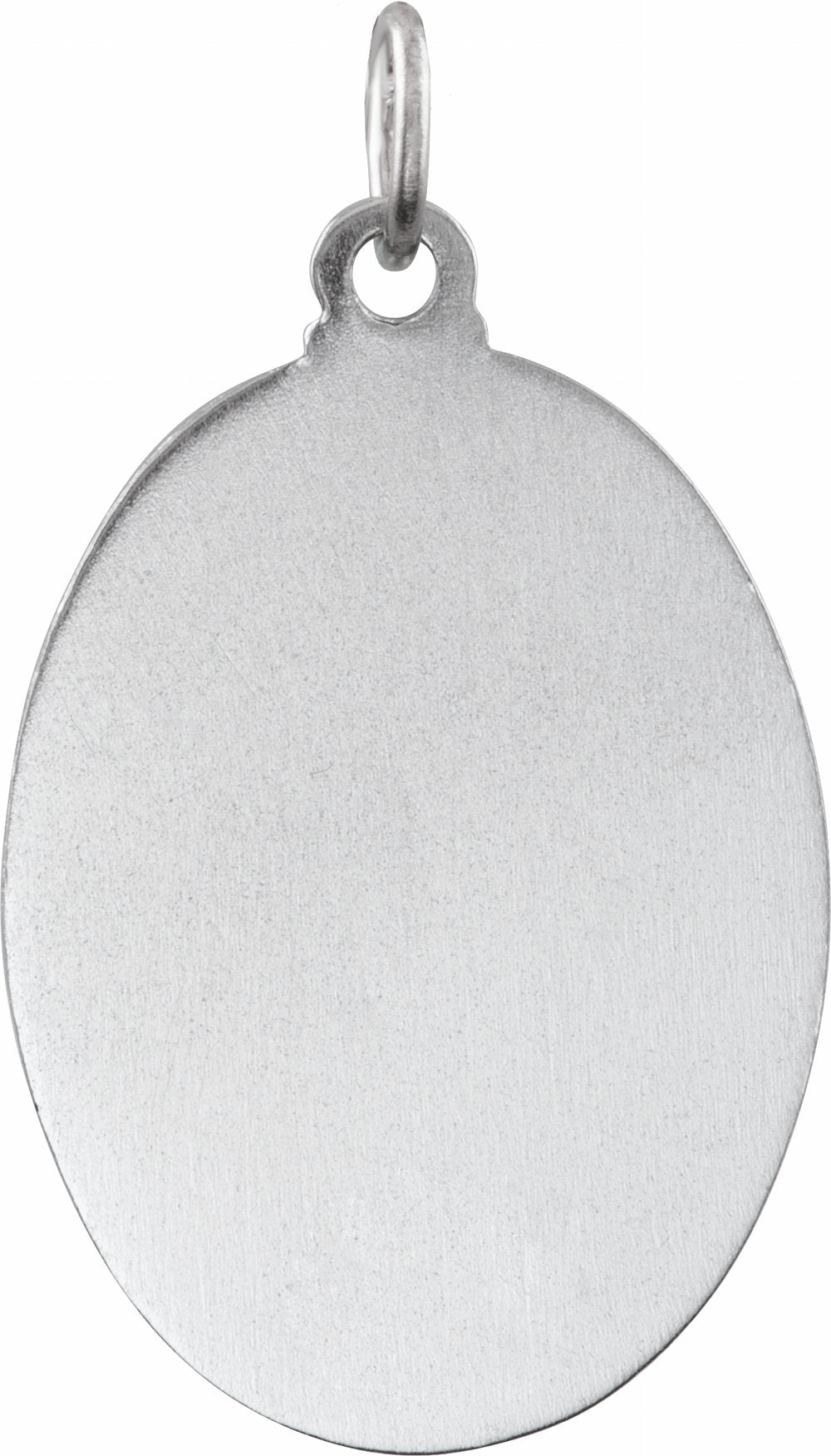 Sterling Silver 26x20 mm Blue Enamel St. Christopher Medal