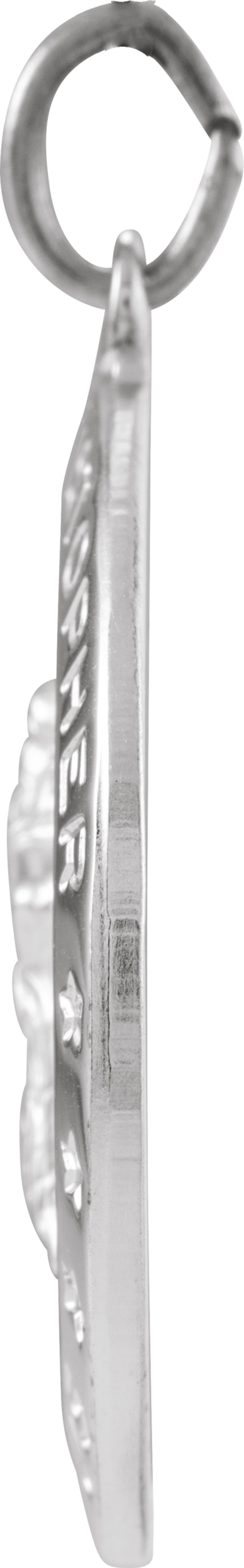 Sterling Silver 25 mm St. Christopher Medal