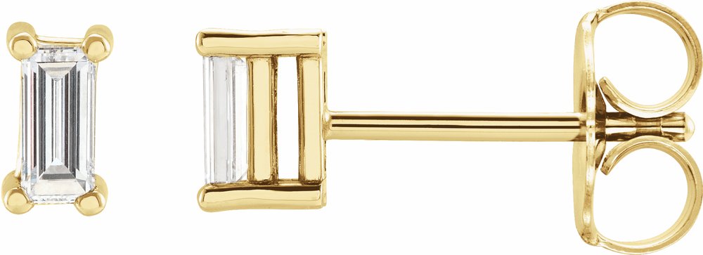 14K Yellow Gold 1/4 CTW Lab-Grown Diamond Stud Earrings